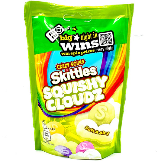 Crazy sour skittles squishy clouds