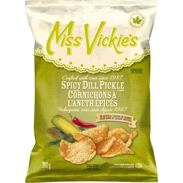 Miss Vickies spicy dill pickle 200g