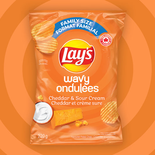 WAVY LAY'S Cheddar & Sour Cream235g