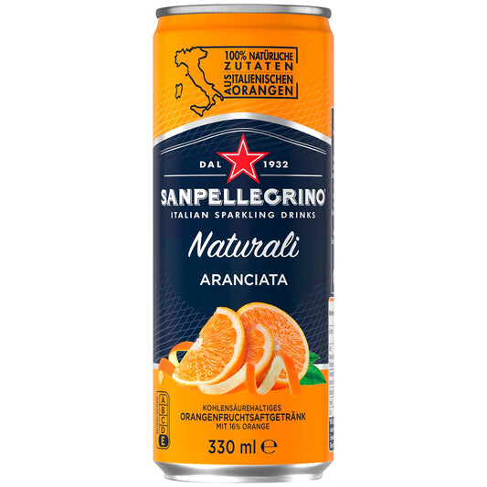 Sanpellegrino naturali aranciata 330ml