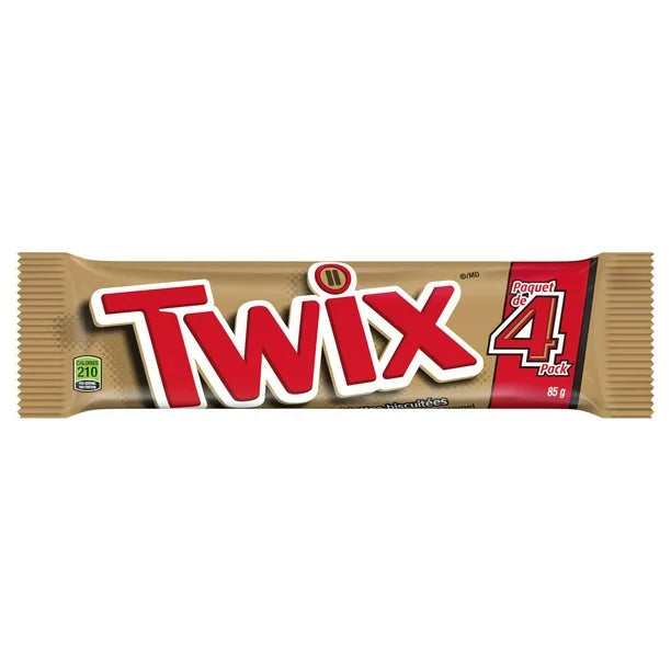 Twix cookie bars 4pc 85g