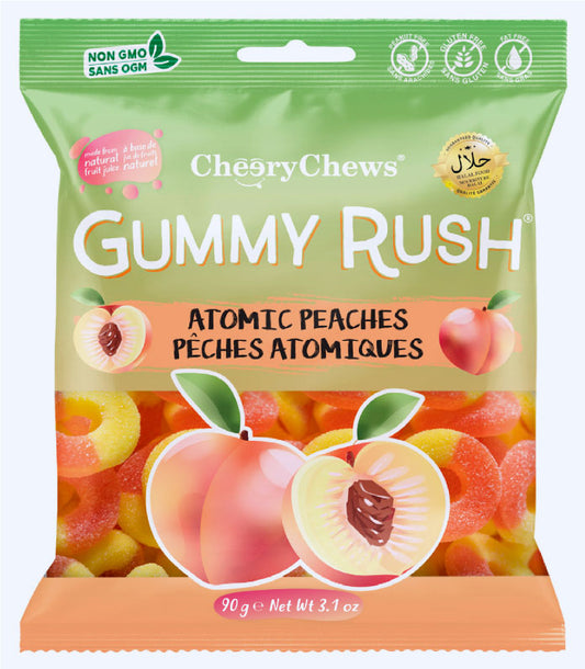 Gummy Rush Atomic Peaches 90g