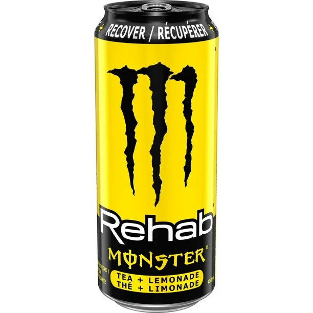 rehab monster tea+ lemonade 458ml