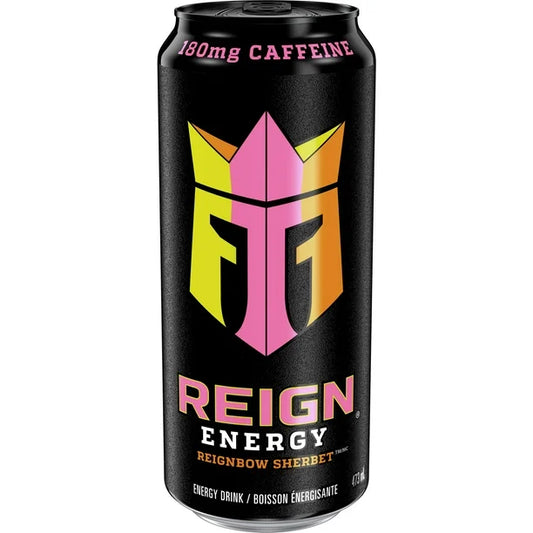 reign energy reugnbow sherbet 473ml