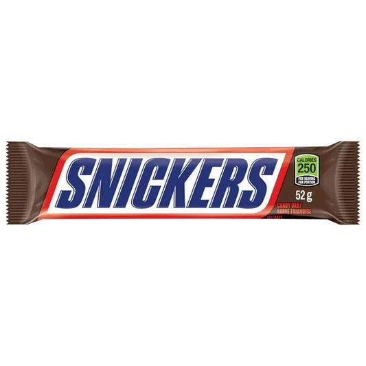 snickers candy bar 52g