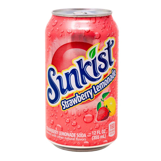 sunkist strawberry lemonade 355ml